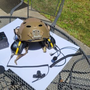 Tactical Style Helmet Radio and Bluetooth