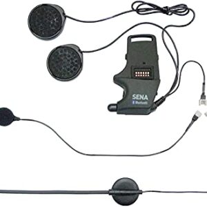 Sena SMH-A0302 Helmet Clamp Kit with Boom and Wired Microphones for SMH10 Bluetooth Headset , Black
