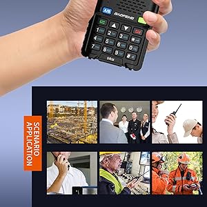 BAOFENG 5RM 10W Ham Radio Multi-Band Two Way Radio NOAA Weather Receiver Handheld Walkie Talkies