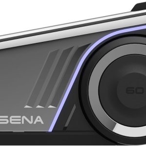 Sena 60S Motorcycle Communication Headset with Wave, Mesh, and Bluetooth Intercom, 2nd Generation Sound by Harman Kardon