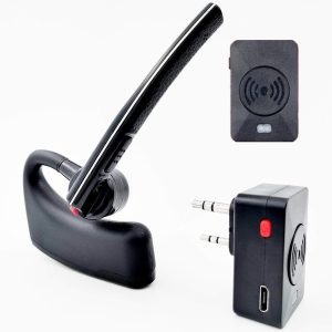 radtel Walkie Talkie Bluetooth Headset, Bluetooth Earpiece with Noise Cancelling Mic, Compatible RT-470X BaoFeng Kenwood Quansheng Radios uv-k5 uv-5r & More.