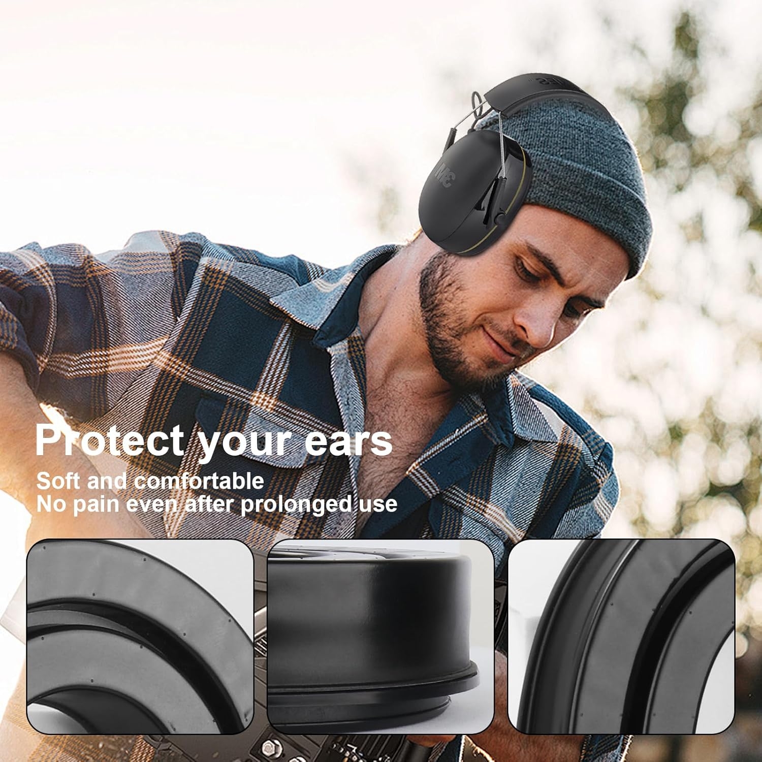 3M WorkTunes Ear Pads - Silicone Gel Instant chill Replacement Earpads Compatible with 3M WorkTunes Peltor Tactical 100/300/500 Ear Cushion Rangeguard 3M Peltor Shotgunner II Pro Tac Com Tac Earmuffs - Image 3