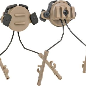 Tactical Helmet ARC Rail Adapter Suspension Headphones Bracket Tactical Helmet Headset Bracket for Tactical Pickup Headset