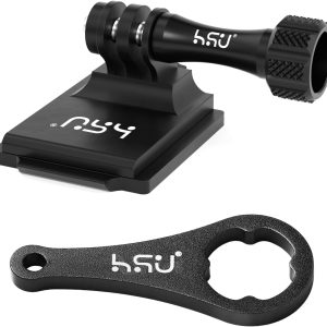 HSU Aluminum NVG Helmet Mount with Aluminum Thumbscrew Compatible with GoPro Hero 13/12/11/10 Black, Hero 9/8/7/6/5, Tactical Helmet for DJI Osmo Action 2, Insta360 ONE R/AKASO and Most Action Cameras