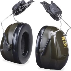 3M Peltor Optime 101 Helmet Attachable Earmuff,Green