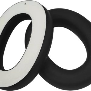 2 Pack Gel Ear Pads Replacement Foam Cushions Kit for 3m Worktunes Connect + Hearing Protector Earmuffs Headphones 90543 90541 101 (Black,1Pair)