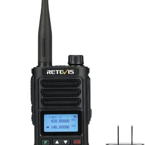 Retevis RA89 Ham Radio, IP68 Waterproof Two Way Radio for Hunting, Survival | Dual Band Handheld Radio with Flashlight, 2500mAh USB-C, Chirp, Intelligent Noise Reduction Long Range Walkie Talkies